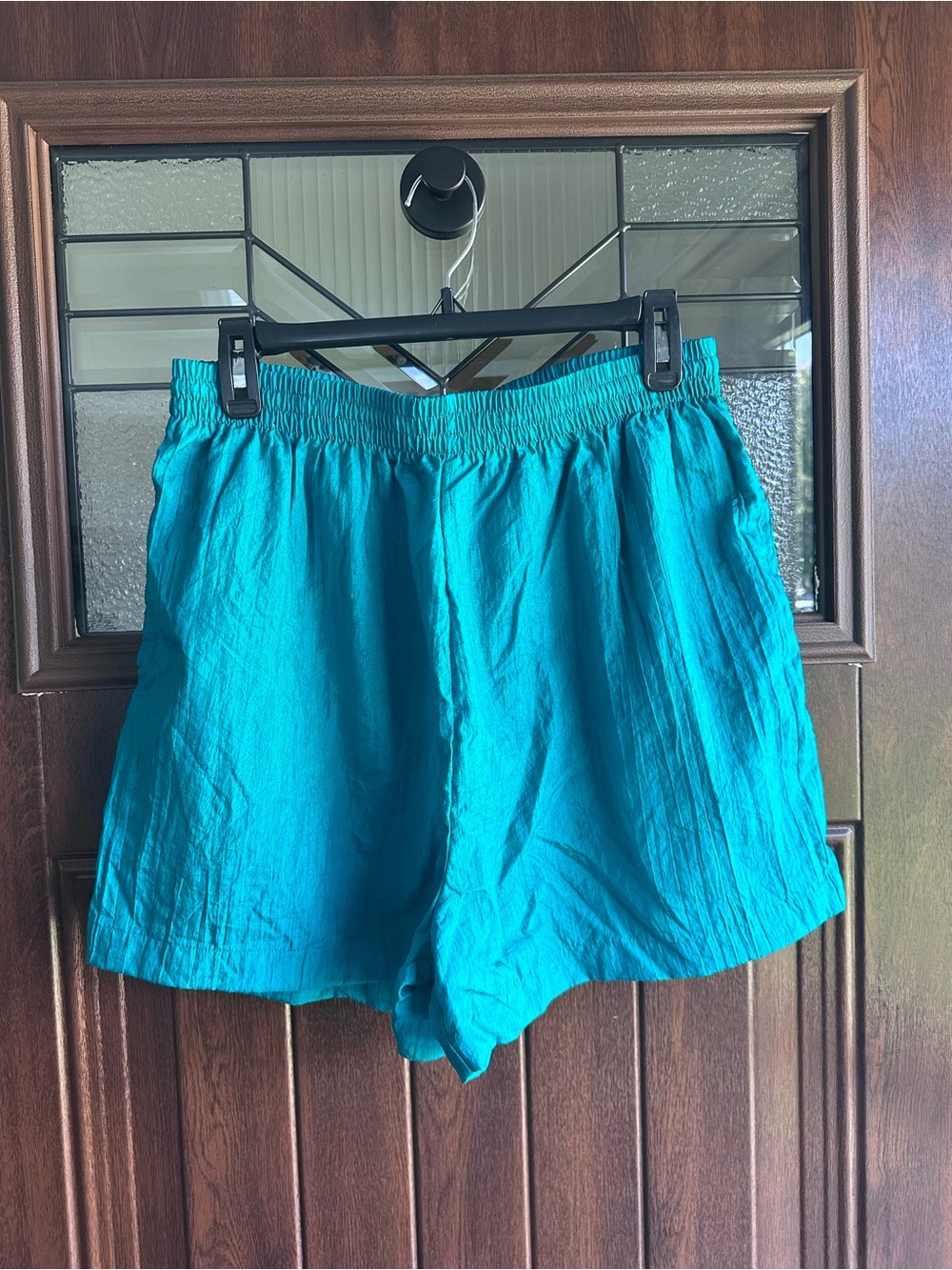 Vintage The Body Co Teal Nylon Shorts (1980’s)